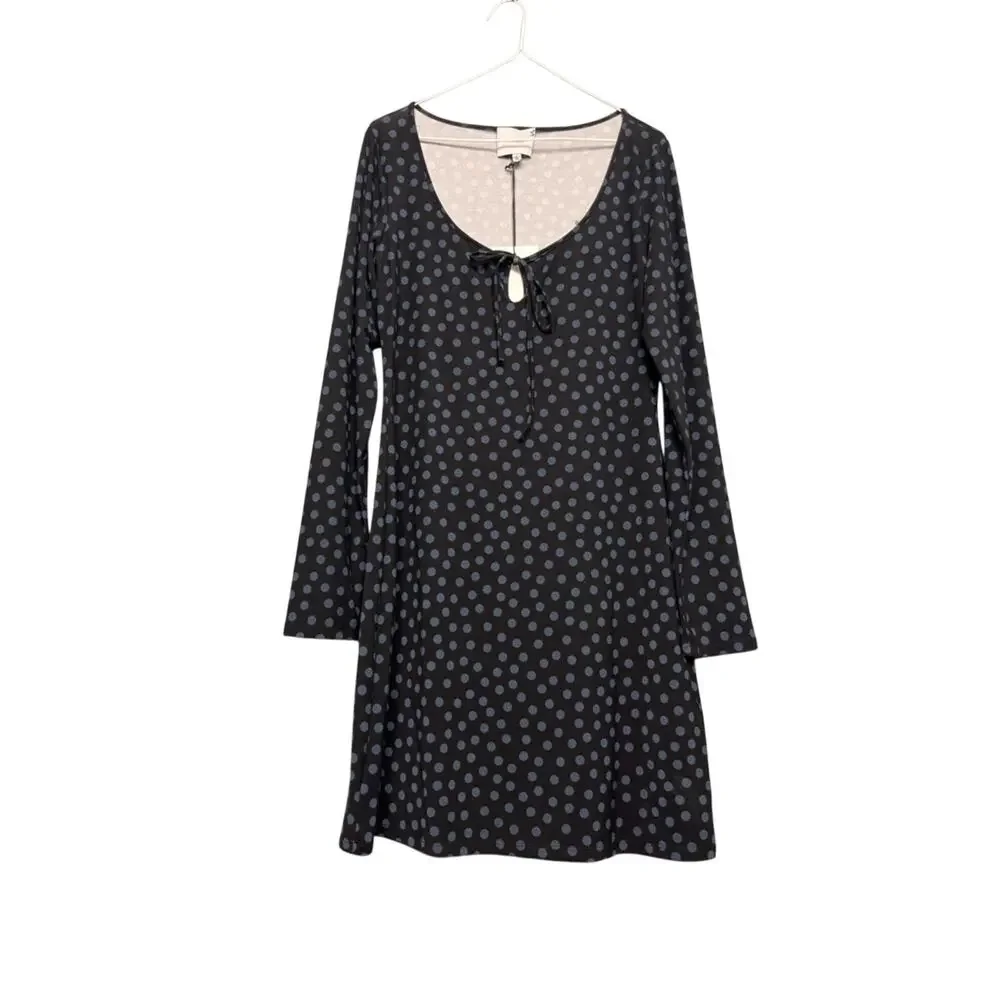 Reformation NWT Maisie Long Sleeve Knit Mini Dress Polka Dot Women’s Size M